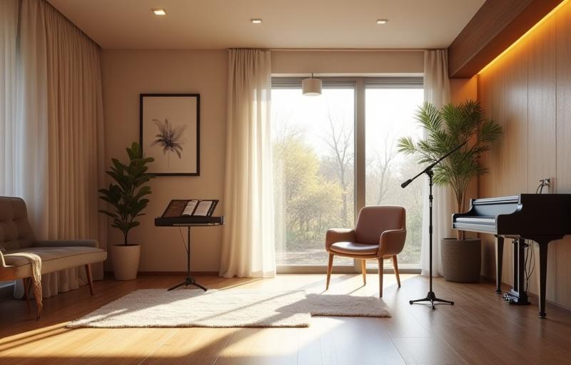 別のボーカルレッスン室の眺め